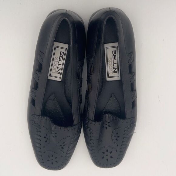 Bellini Flats Sports Black Shoes Women's 6M Ballet Leather Shoes - Picture 8 of 10